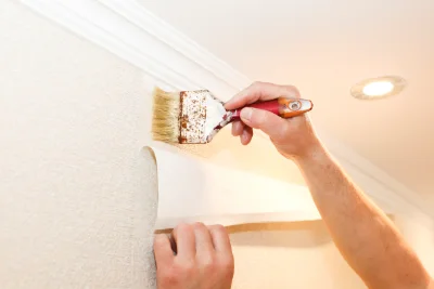 Pose de papier peint à Puiseux — revêtements muraux et toiles de verre